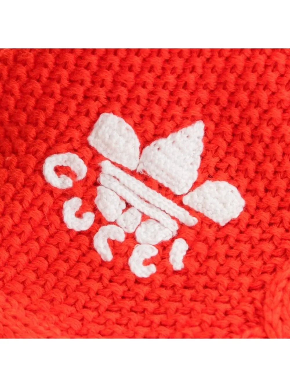 Gucci Adidas Linen Side Line Cable Knit Shorts Red XL